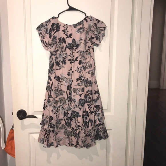 A floral pink and black Parker dress - Picture 3 of 3